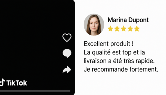 Avis client TikTok commerce local