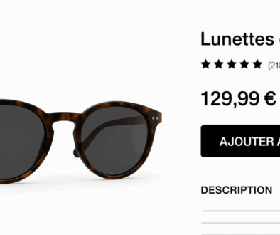 Paire de lunettes fiche produit VEO 3D