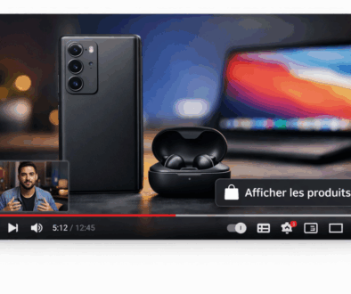 Afficher les produits Youtube
