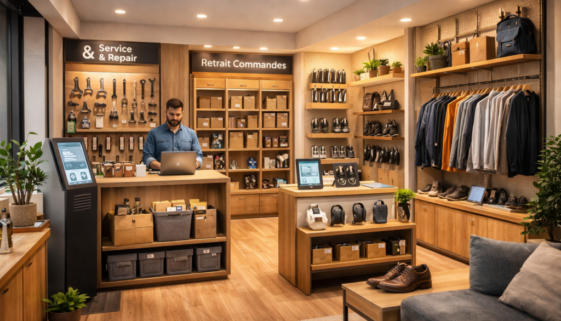 Moins de m² surface retail optimisees